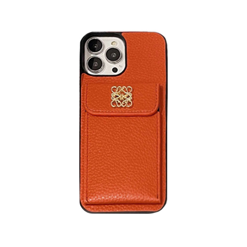 Funda para iPhone LOEWE con tarjetero Negro-QBK240603