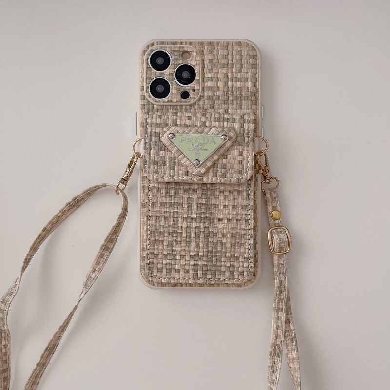 Bandolera Pra Weave Card Bag Funda y vinilo para iPhone