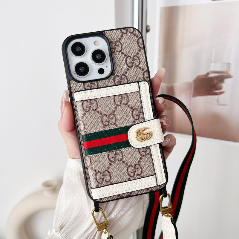 GG Card Bag Chain Classic Case iPhone
