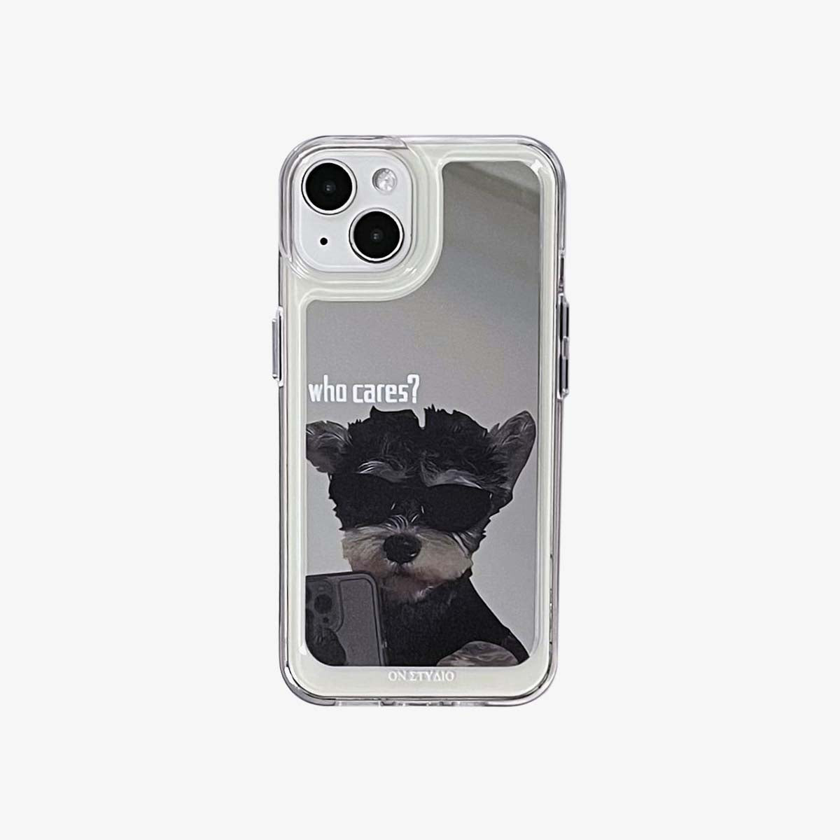 Spejl iPhone etui | Par hunde I Am Fine (køb 2 og få 50 % rabat på én)