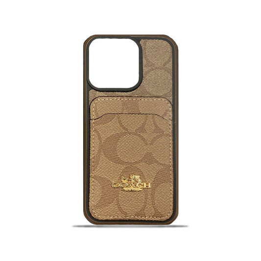 Coach iPhone-Hülle mit Kartenhalter Kaffee -KB241416
