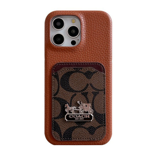 Kožené pouzdro na iPhone Coa Card Bag