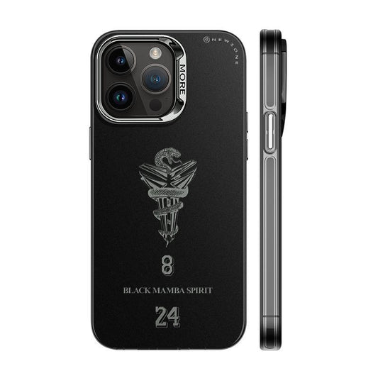 حافظة iPhone فريدة من نوعها 【تذكارية باللون الأسود Mamba】