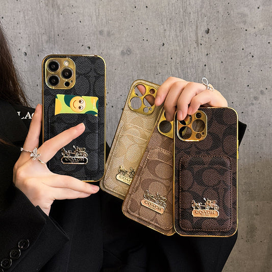 Kožené pouzdro na iPhone Coa Card Bag