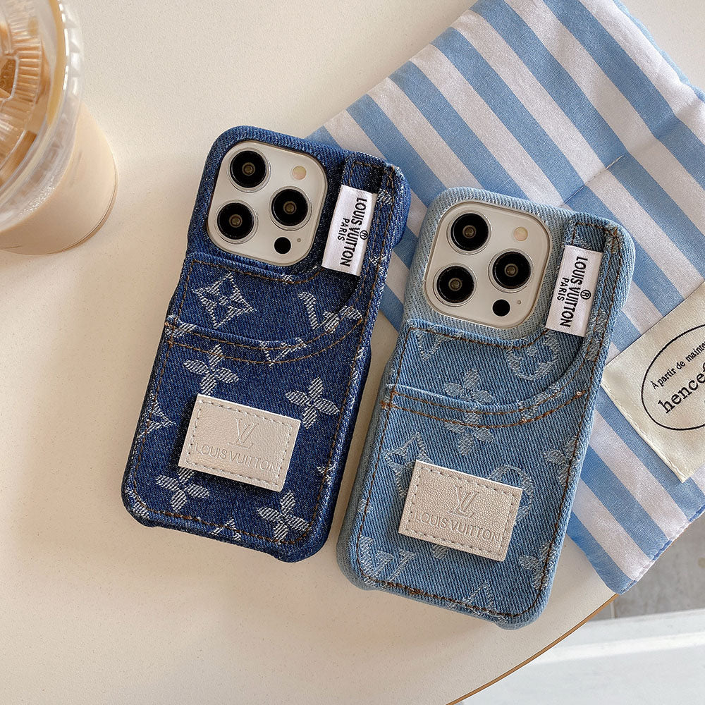 Capa para iPhone com moda jeans diferenciada