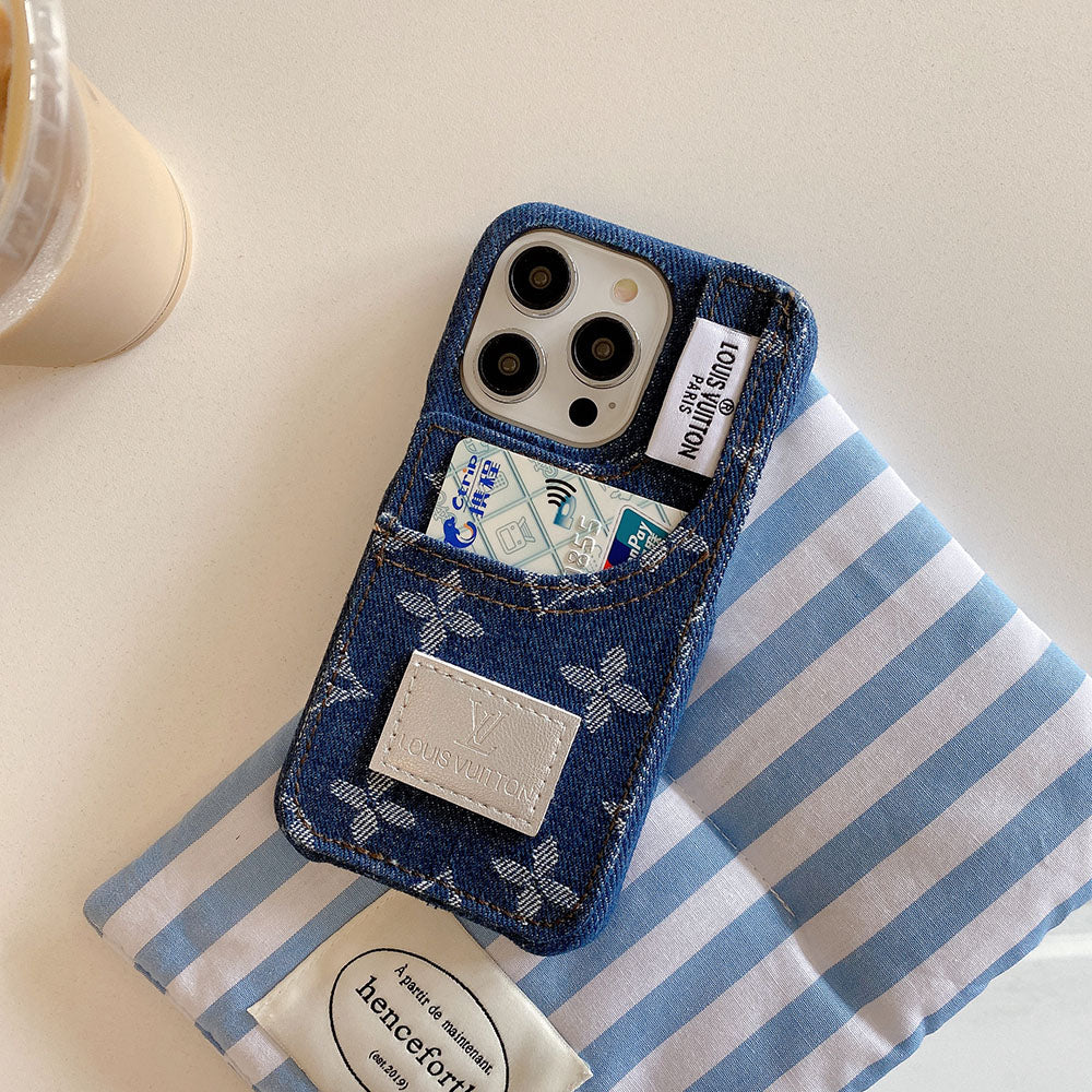 Capa para iPhone com moda jeans diferenciada