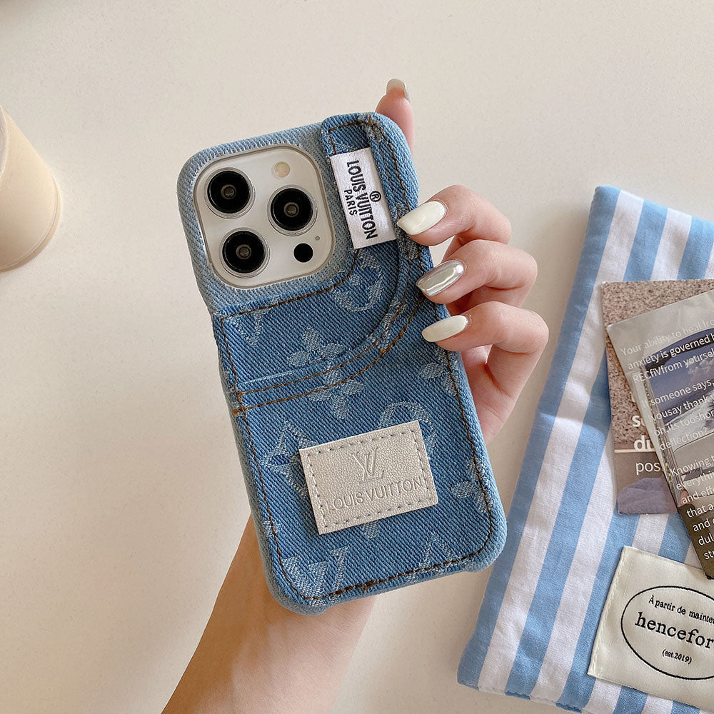 Capa para iPhone com moda jeans diferenciada