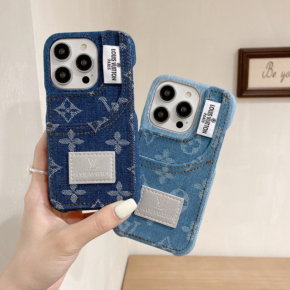 Capa para iPhone com moda jeans diferenciada