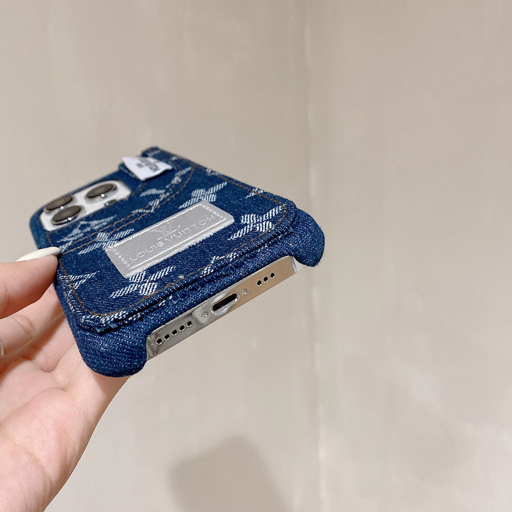 Capa para iPhone com moda jeans diferenciada