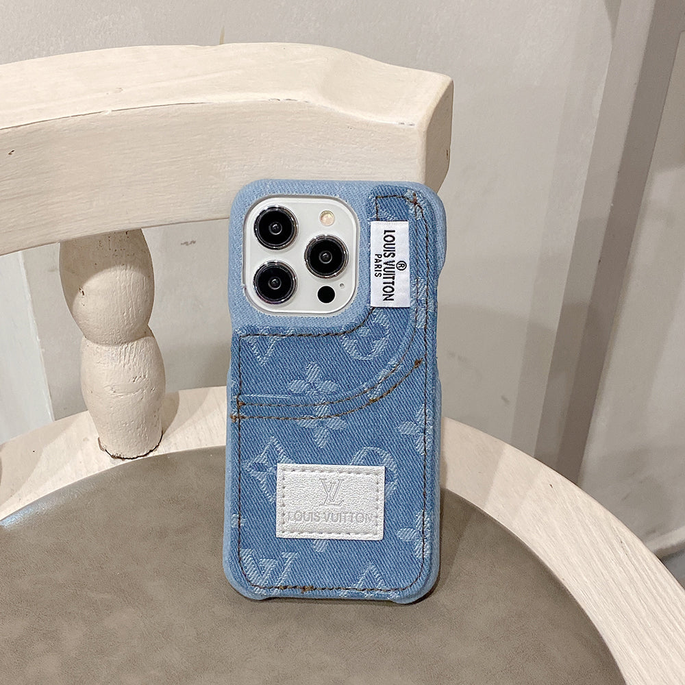 Capa para iPhone com moda jeans diferenciada