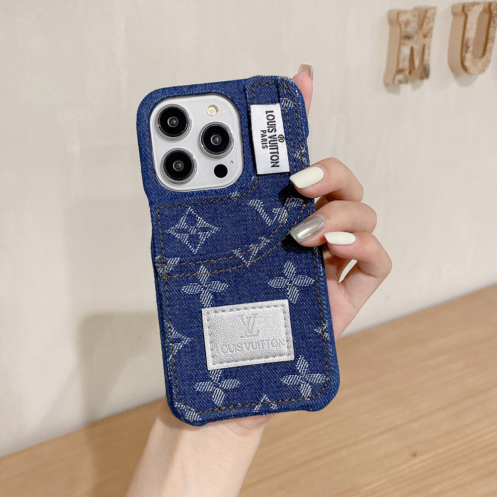 Capa para iPhone com moda jeans diferenciada