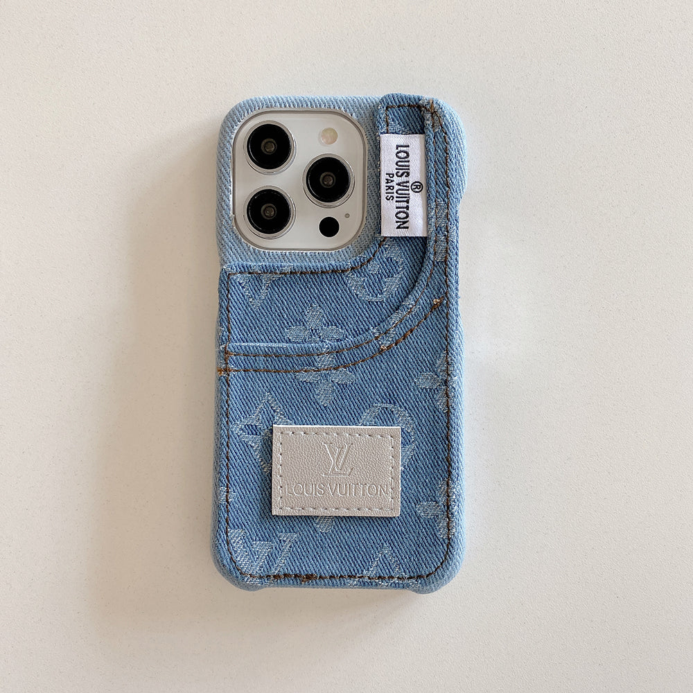 Capa para iPhone com moda jeans diferenciada
