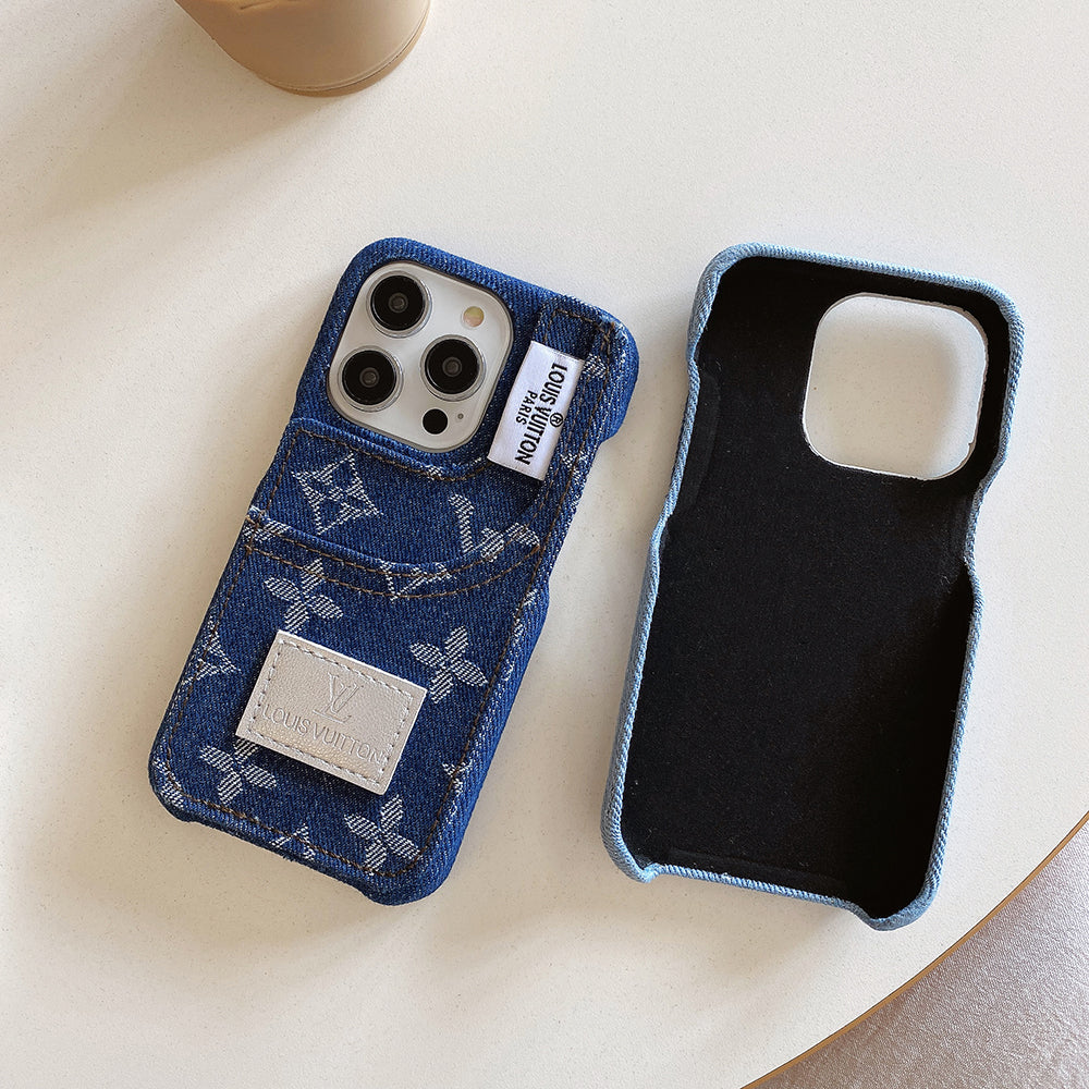 Capa para iPhone com moda jeans diferenciada