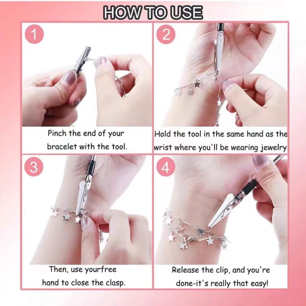 Bracelet Wearing Auxiliary Clip