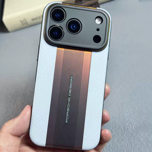 Etui na telefon z laserową gradientową teksturą włókna węglowego