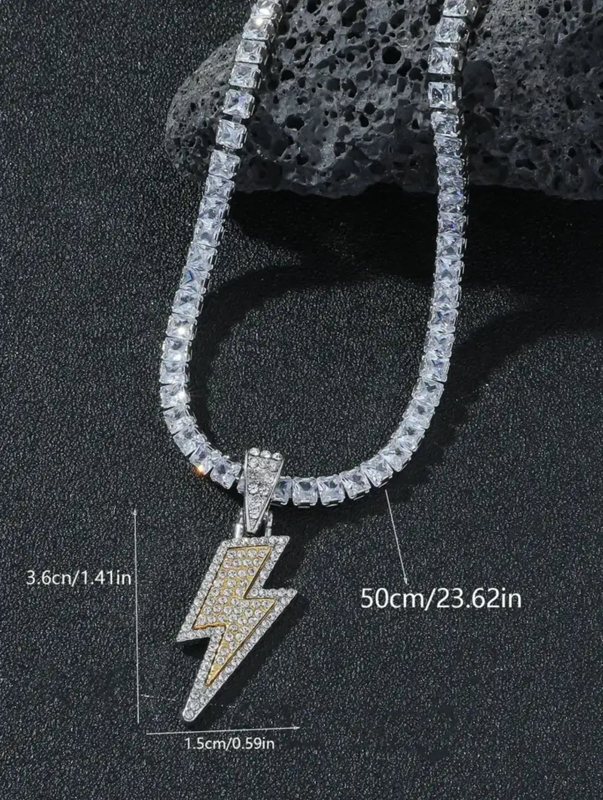 Crystal Charm villám nyaklánc