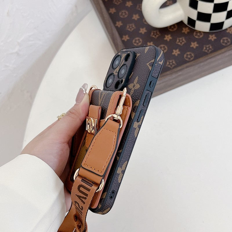 Lou Card Holder Crossbody iPhone Case
