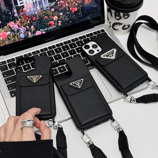 Kožené pouzdro Pra Crossbody na iPhone