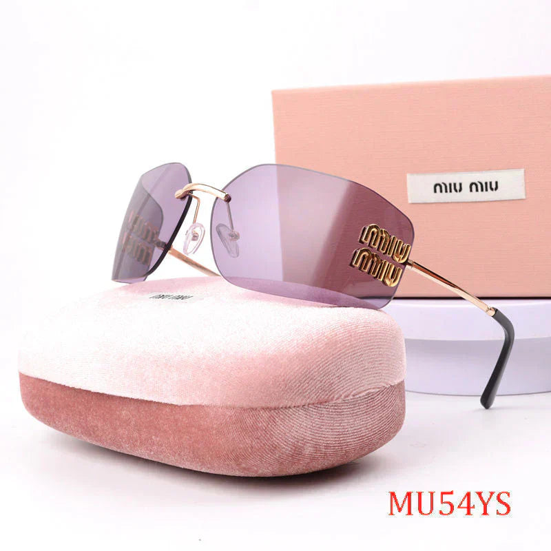 Lunettes de soleil sans monture à la mode
