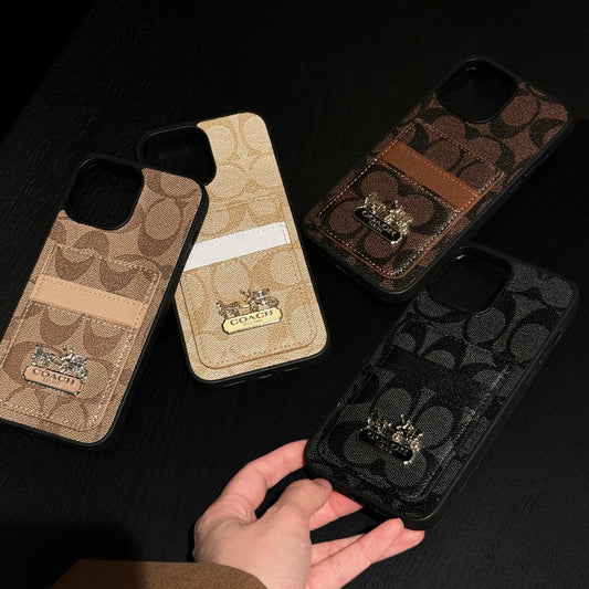 Kožené pouzdro na iPhone Coa Card Bag