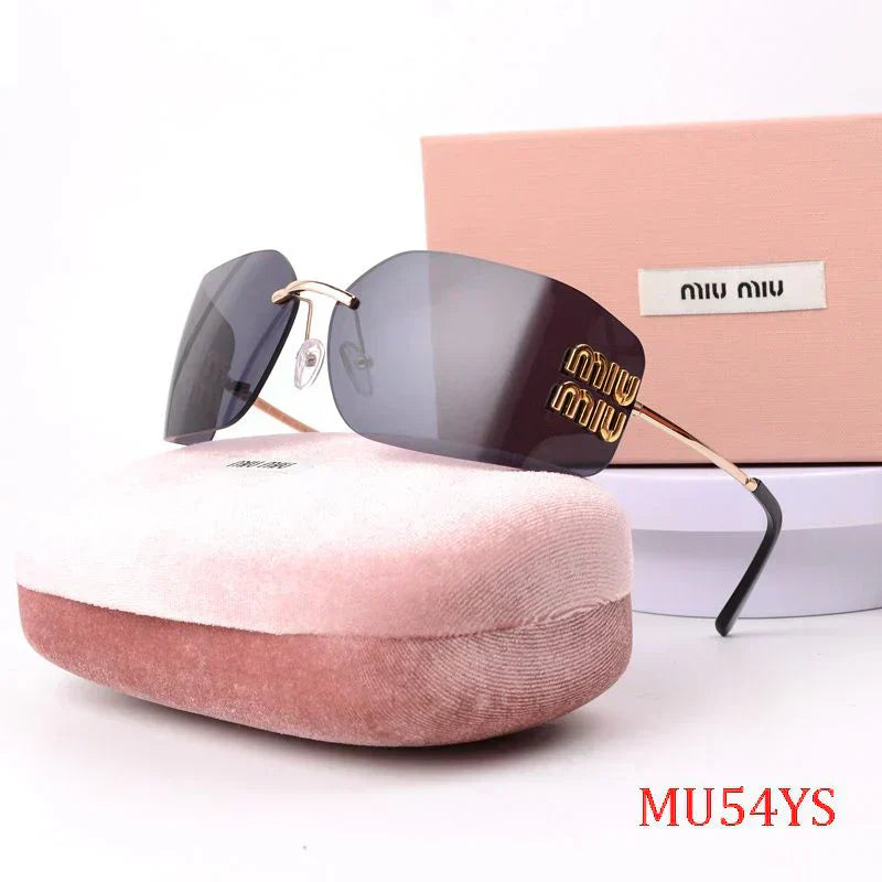 Lunettes de soleil sans monture à la mode