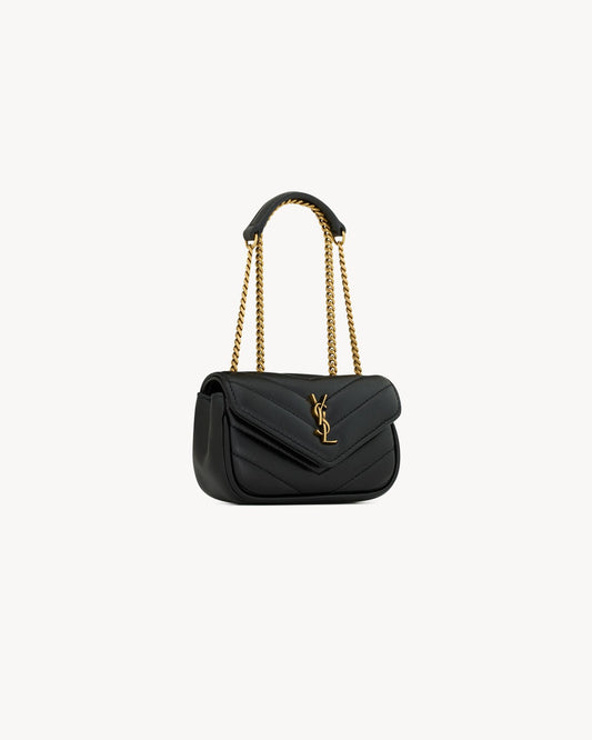 L-Y Leather Mini Chain Adjustable Handbag Wallet