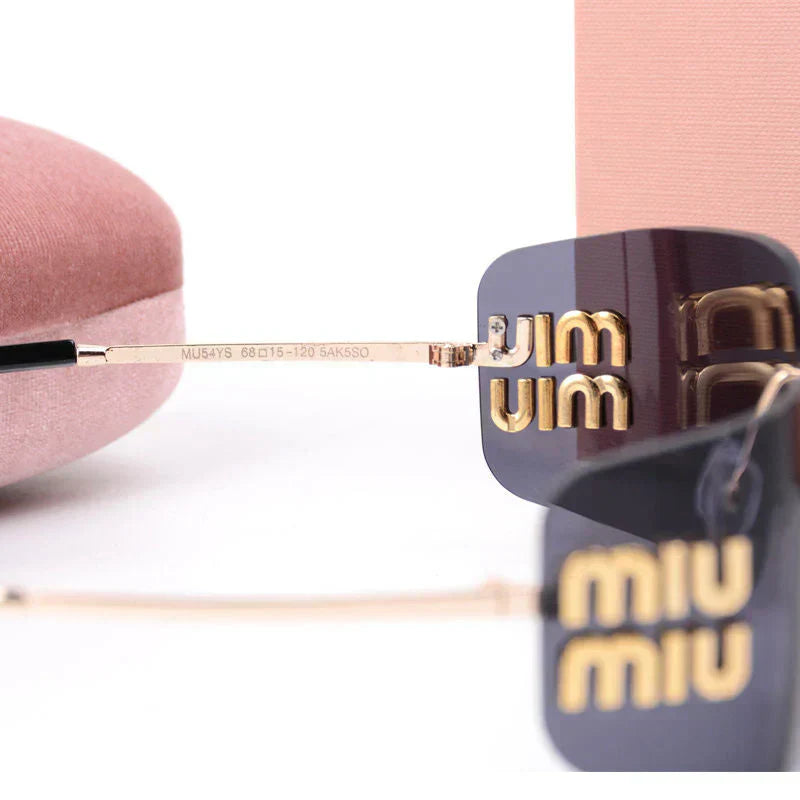 Lunettes de soleil sans monture à la mode