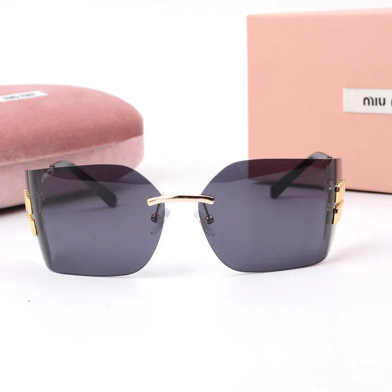 Lunettes de soleil sans monture à la mode