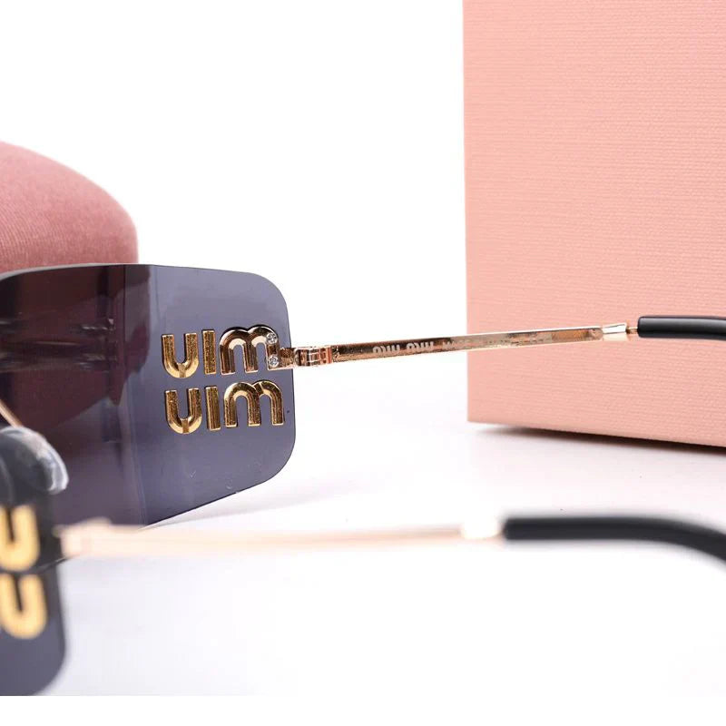 Lunettes de soleil sans monture à la mode