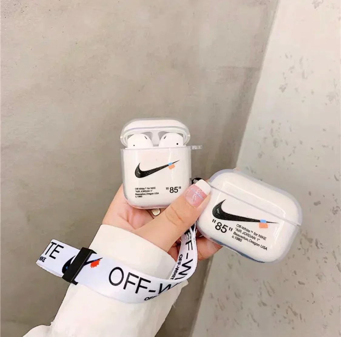 Huse AirPods Nike off-white
