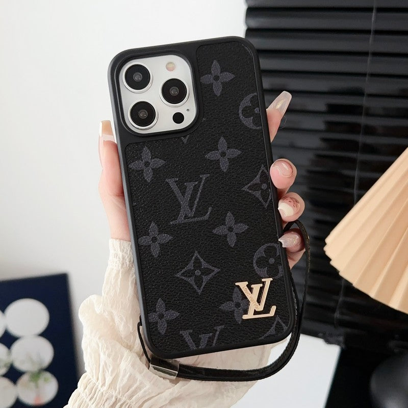 Lou Black & White Hand Chain iPhone Case