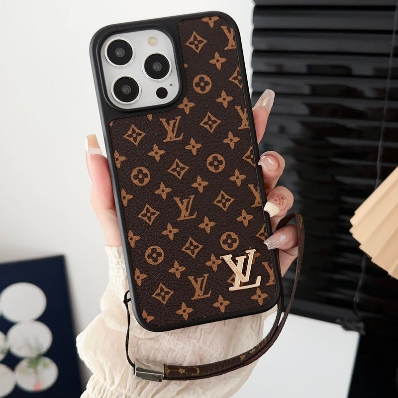 Lou Classic Brown Hand Chain iPhone Case