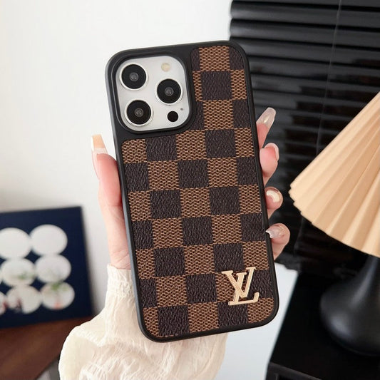 Lou klassiskt brunt iPhonefodral