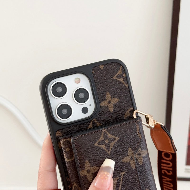 Lou Side Card Bag Umhängetasche mit Kette für iPhone