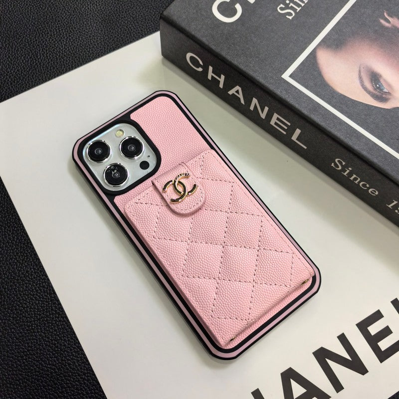C.C Crossbody Leather iPhone Case