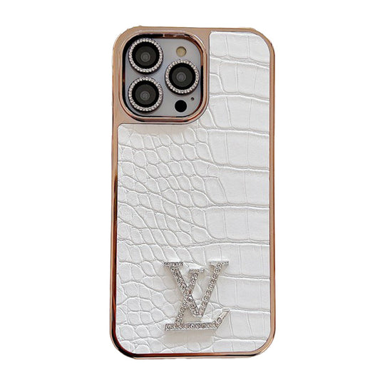Etui na iPhone'a w kolorze różowego złota Lou Diamond Logo