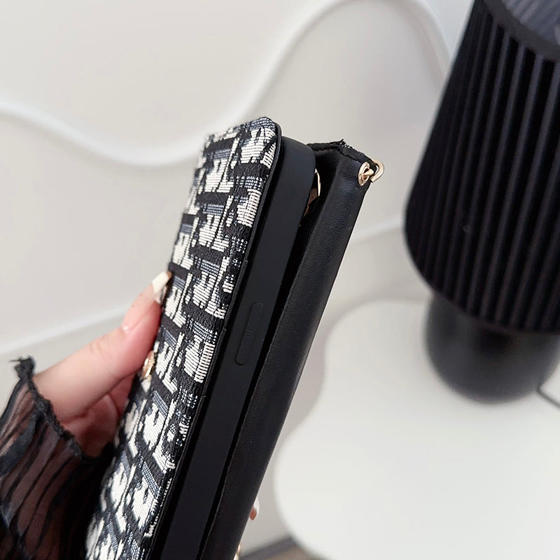 Capa para iPhone com corrente para lenços de bolsa de CD