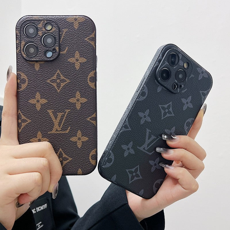 Lou Classic Color Leather iPhone Case