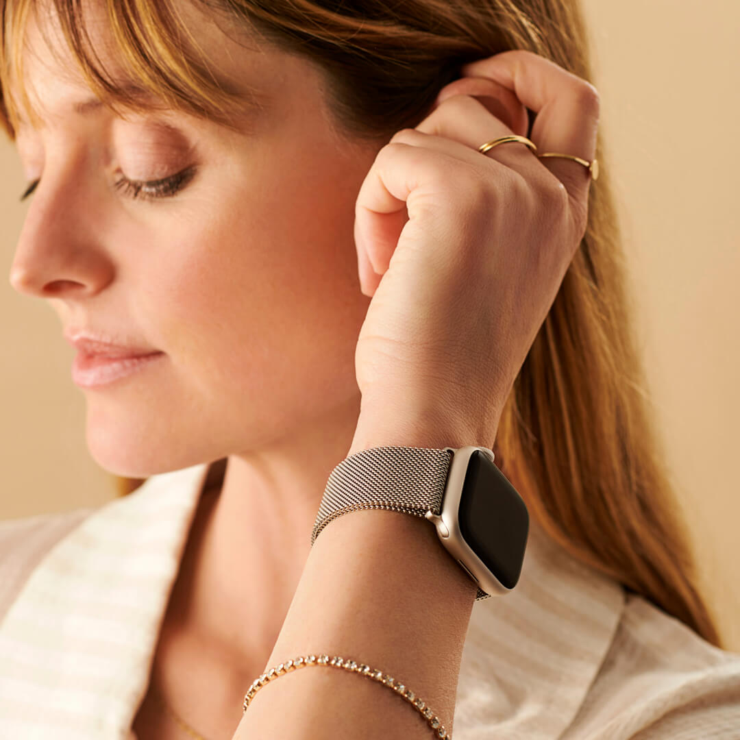Pásek na Apple Watch Milanese Loop - Starlight