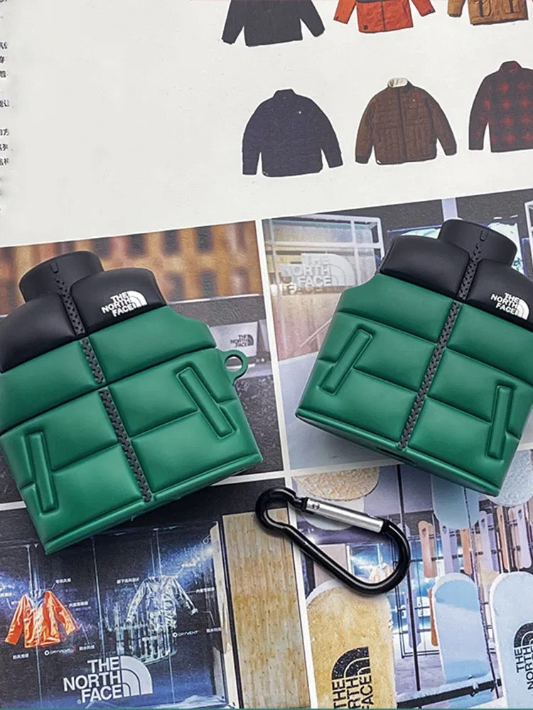 Husă pentru Airpods tip jachetă TNF