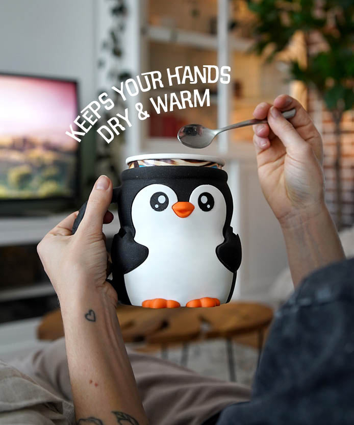 Pebbles, the Penguin Ice Pint Holder