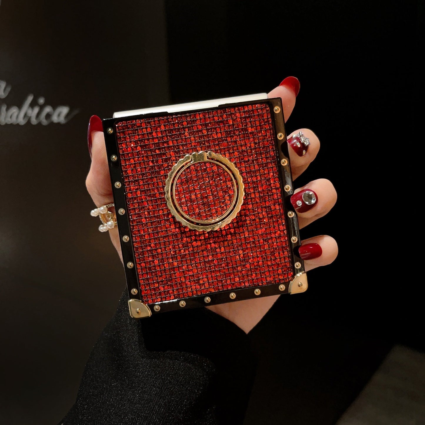 Coque Carrée Samsung Galaxy Z Flip6/5/4/3 5G "Anneau Rubis"