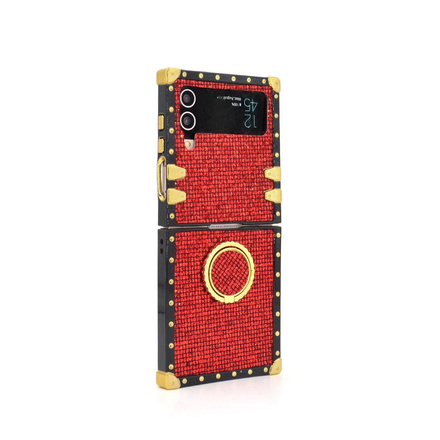Coque Carrée Samsung Galaxy Z Flip6/5/4/3 5G "Anneau Rubis"