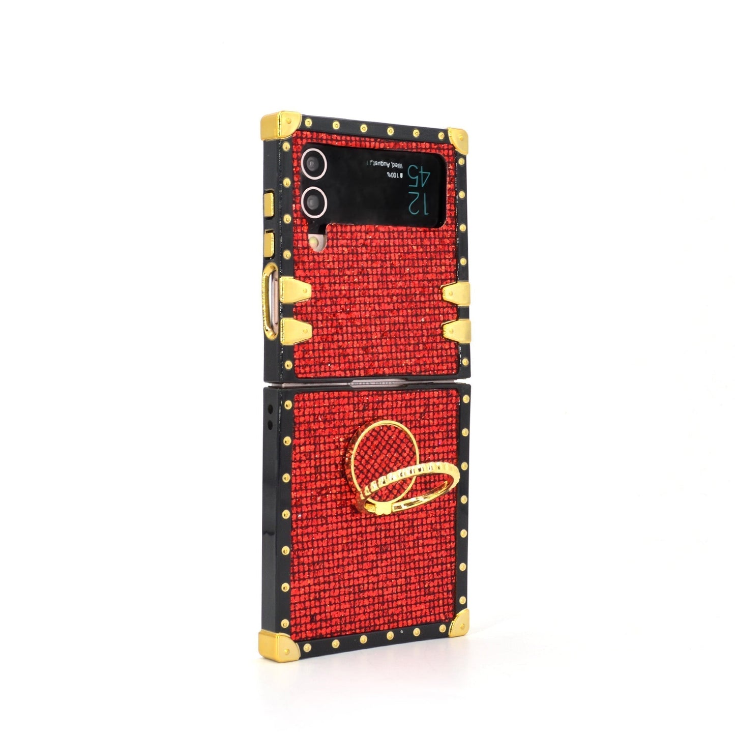 Coque Carrée Samsung Galaxy Z Flip6/5/4/3 5G "Anneau Rubis"