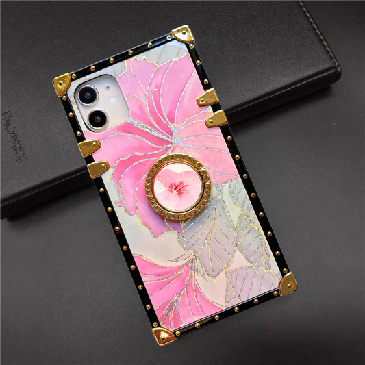 Samsung Fodral med Ring "Pink Hibiscus"
