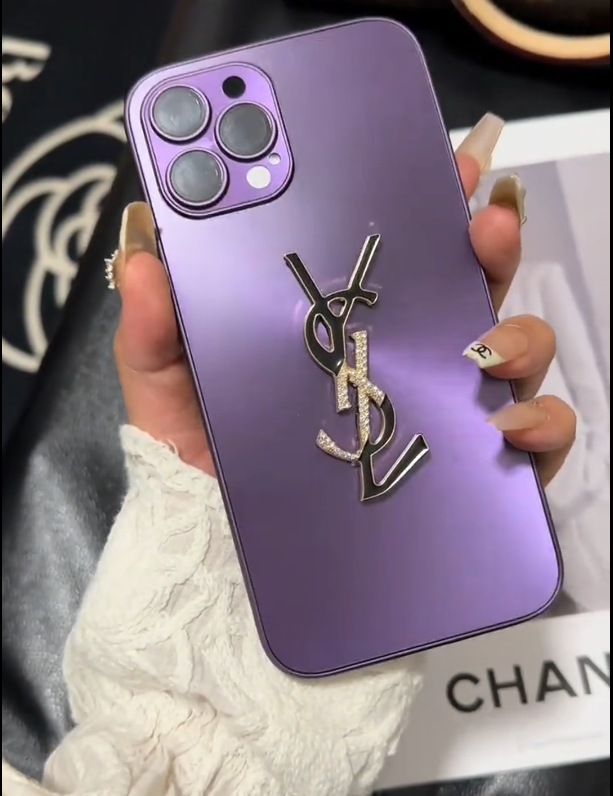 Чехол Y-S-L Shine x Mono для iPhone с цепочкой
