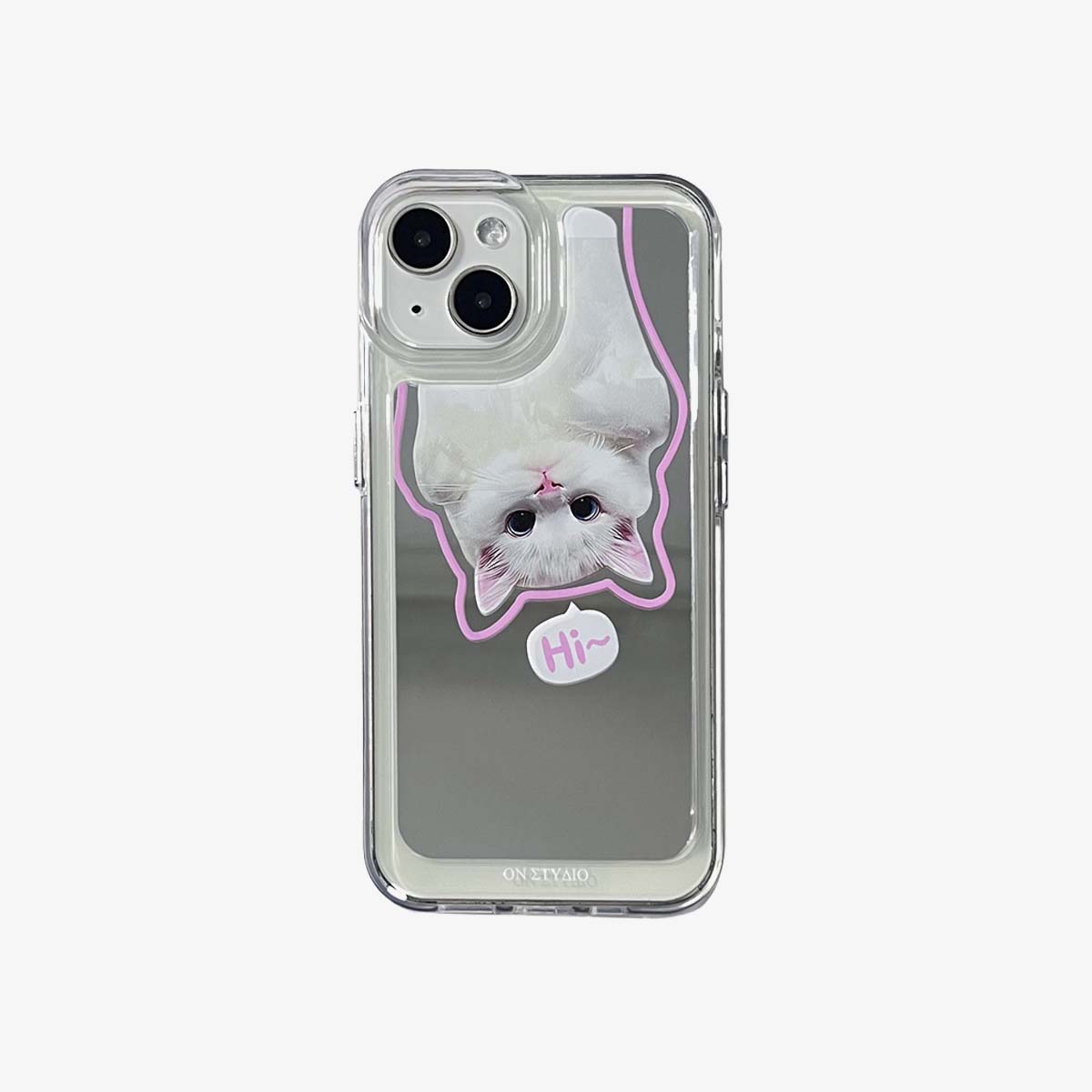 Spegel iPhone Fodral | Par katter och hundar Hej (Köp 2 och få 50 % rabatt på en)