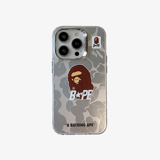 Ограниченный чехол для iPhone | APE Серебряный камуфляж 2